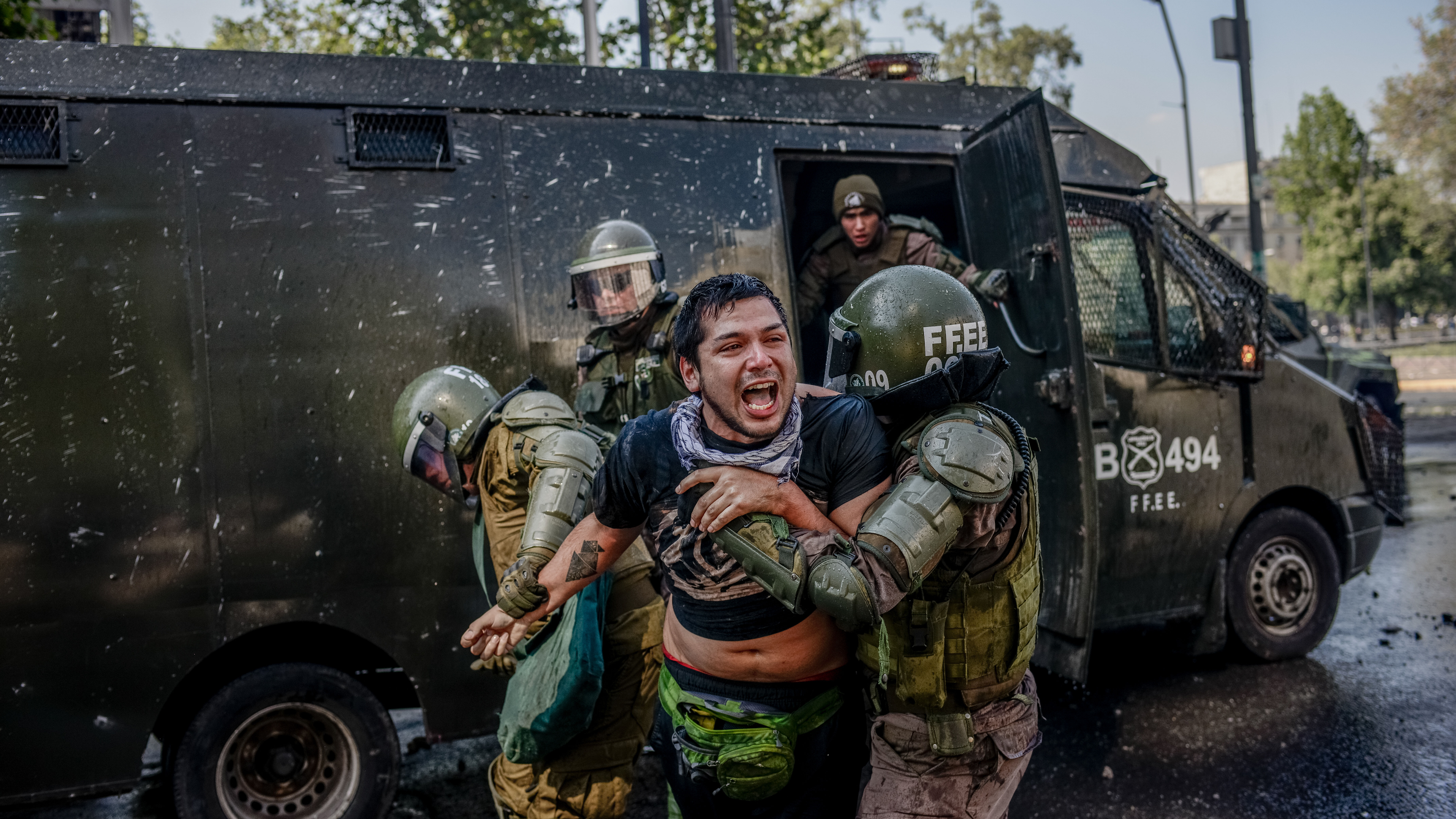 ChileProtests Arrest TomasMunita